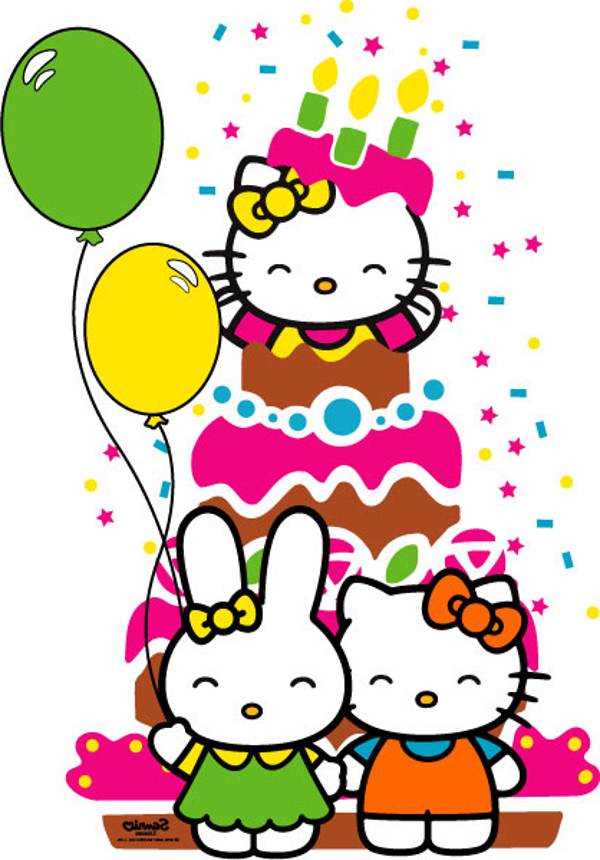 hello kitty birthday card printable