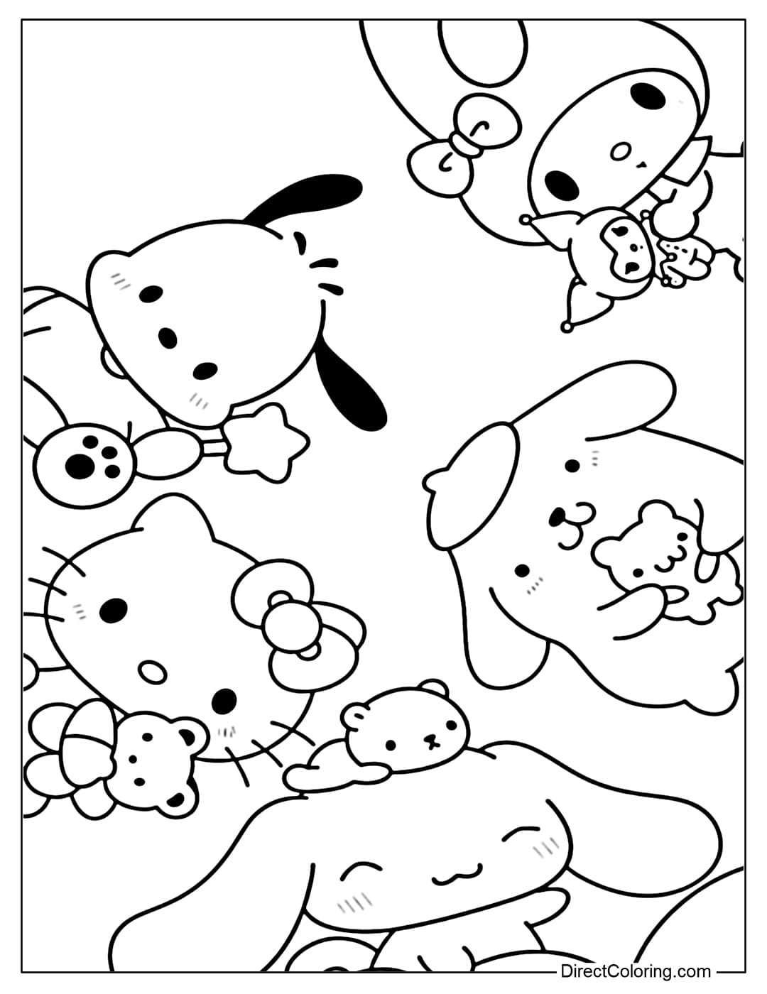 hello kitty printable christmas coloring pages hello kitty printable christmas coloring pages