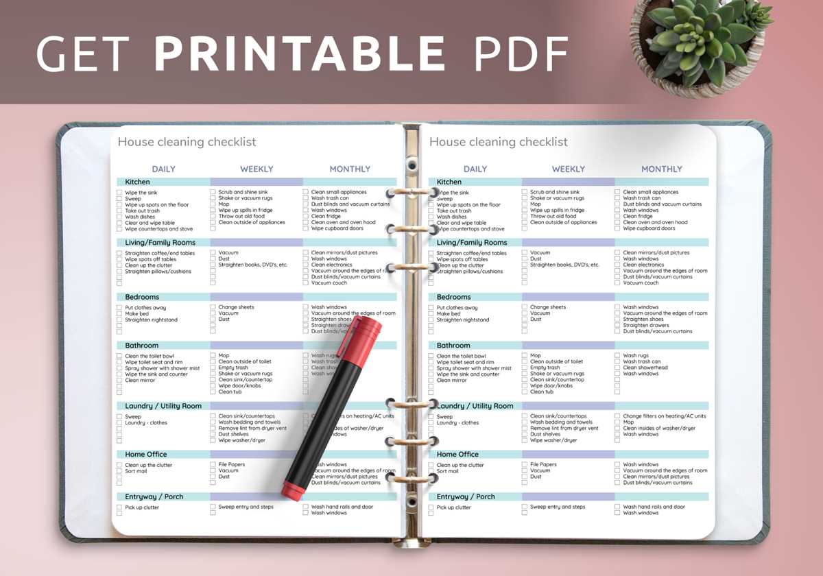 home cleaning checklist printable home cleaning checklist printable