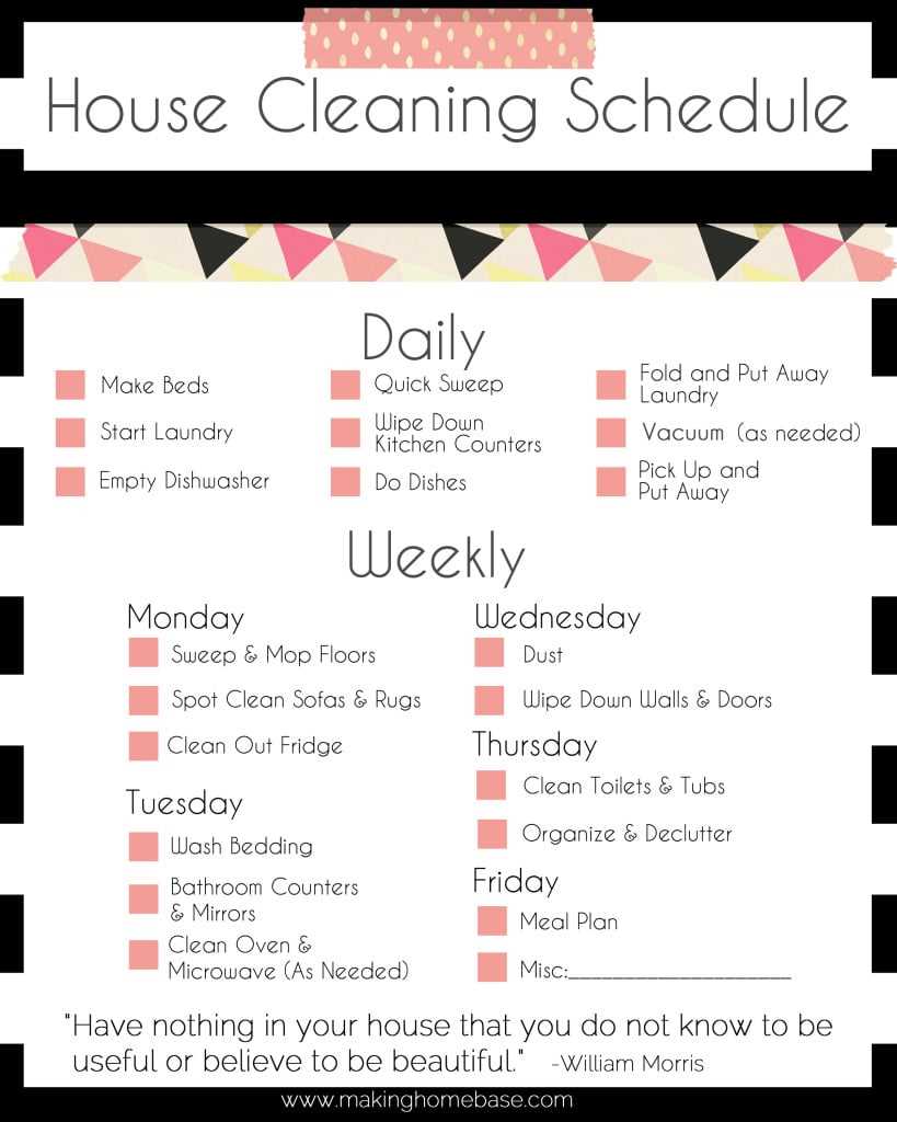 home cleaning checklist printable home cleaning checklist printable