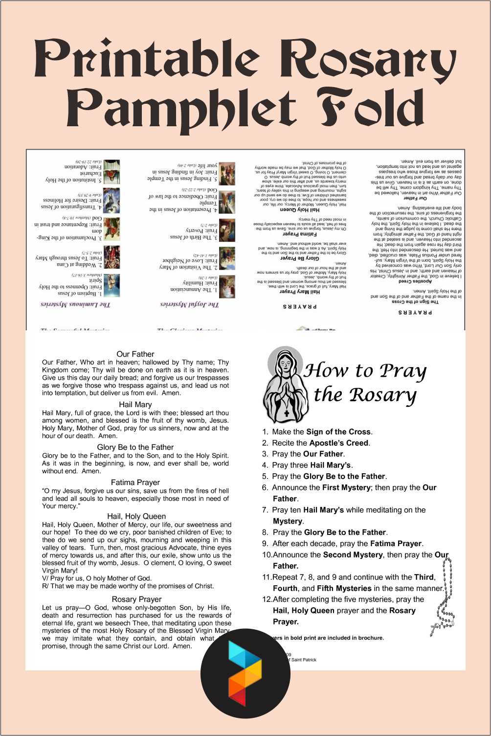 how to pray rosary printable