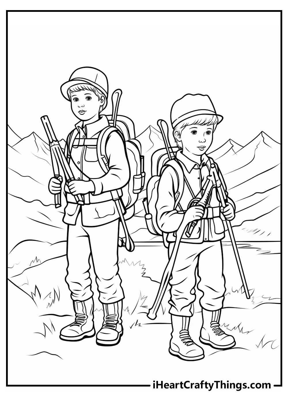 hunting coloring pages printable hunting coloring pages printable