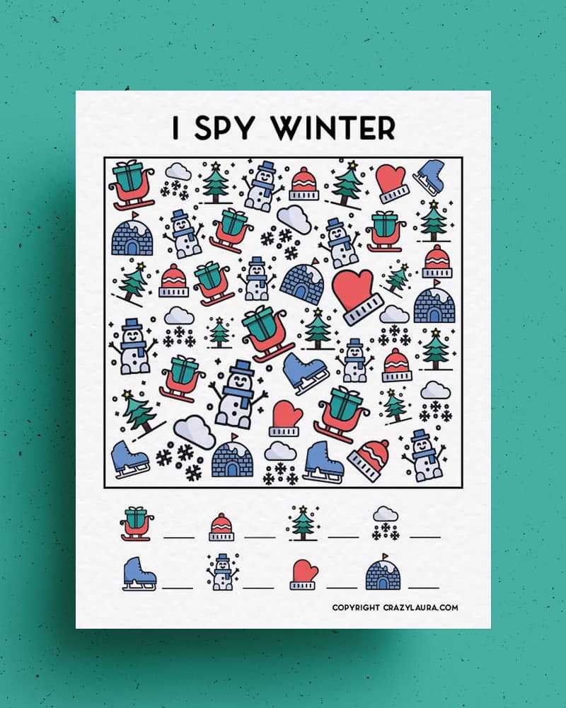 i spy winter printable i spy winter printable