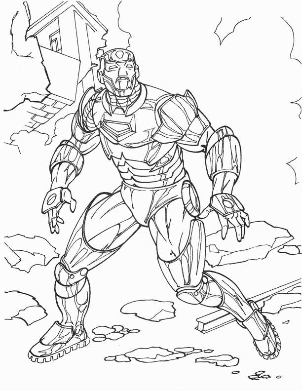 ironman printable coloring pages