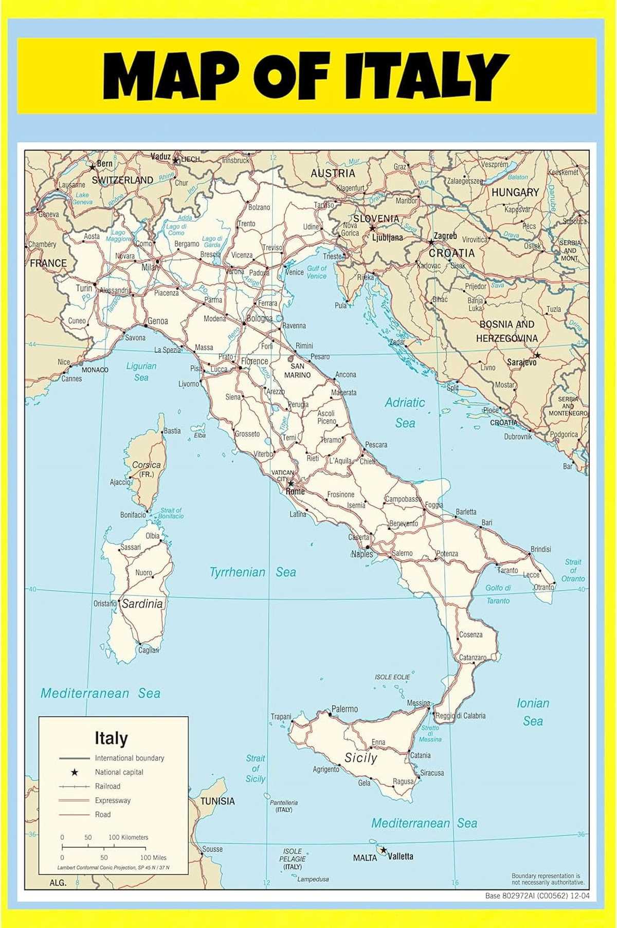 italy printable map italy printable map
