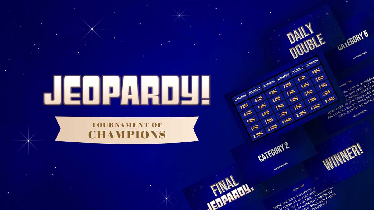 jeopardy printable template