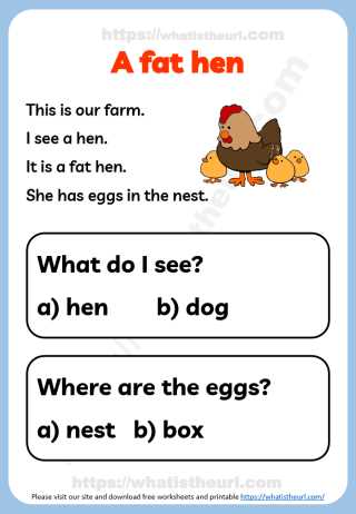 kindergarten printable worksheets reading
