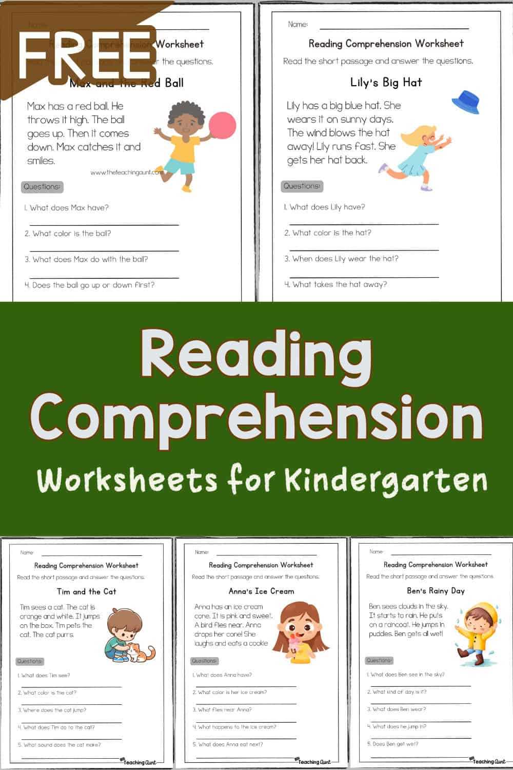 kindergarten reading worksheets printable free kindergarten reading worksheets printable free