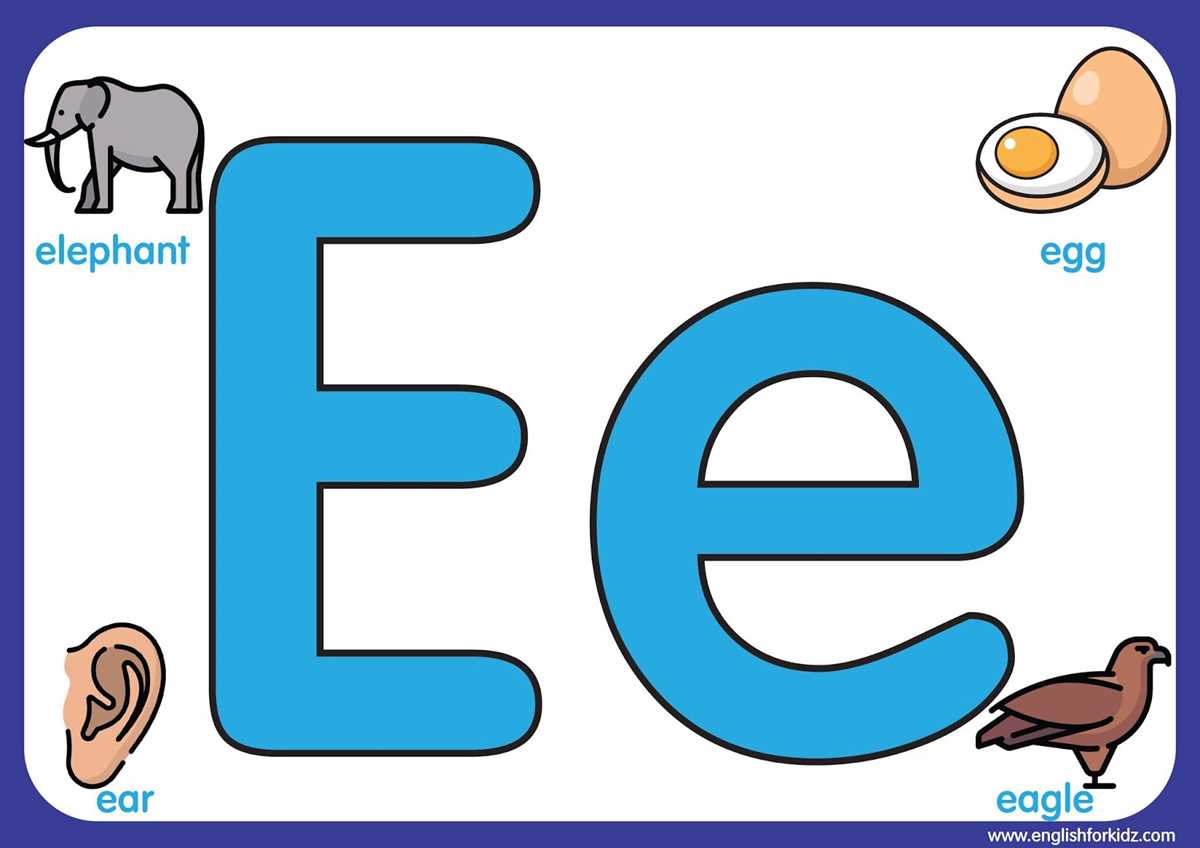 large printable letter e large printable letter e