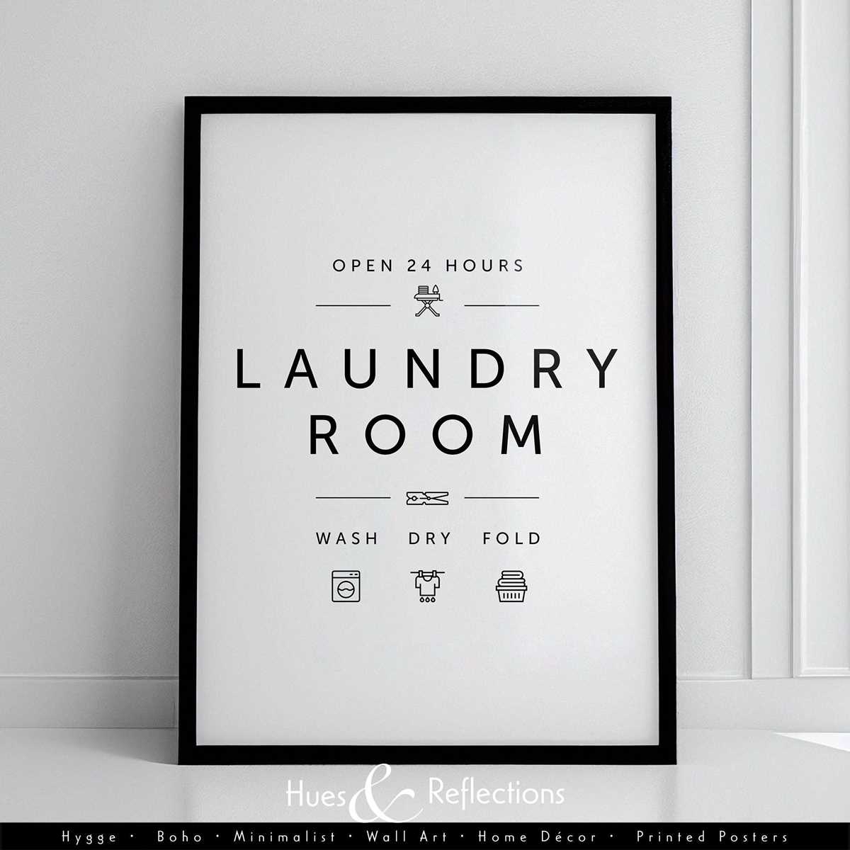 laundry room printable signs