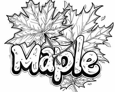 leaf coloring page printable leaf coloring page printable