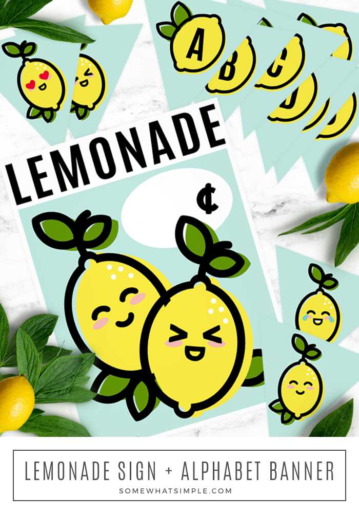 lemonade stand free printables lemonade stand free printables