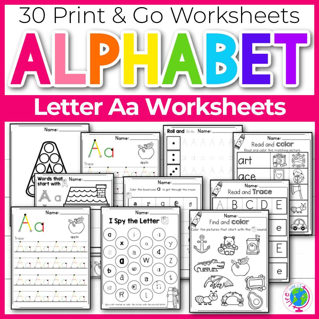 letter a printables free