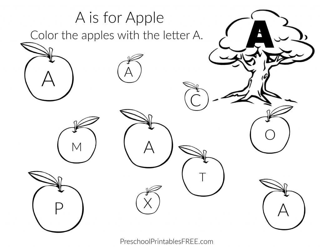 letter a printables free