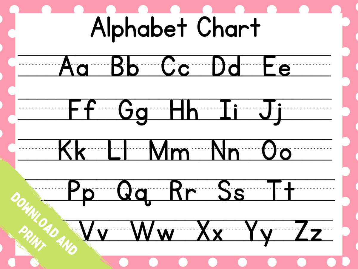 letter chart printable