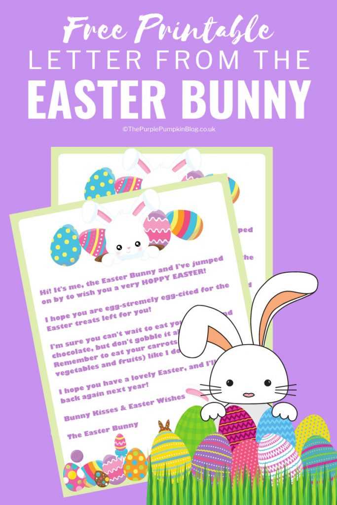 letter from the easter bunny printable