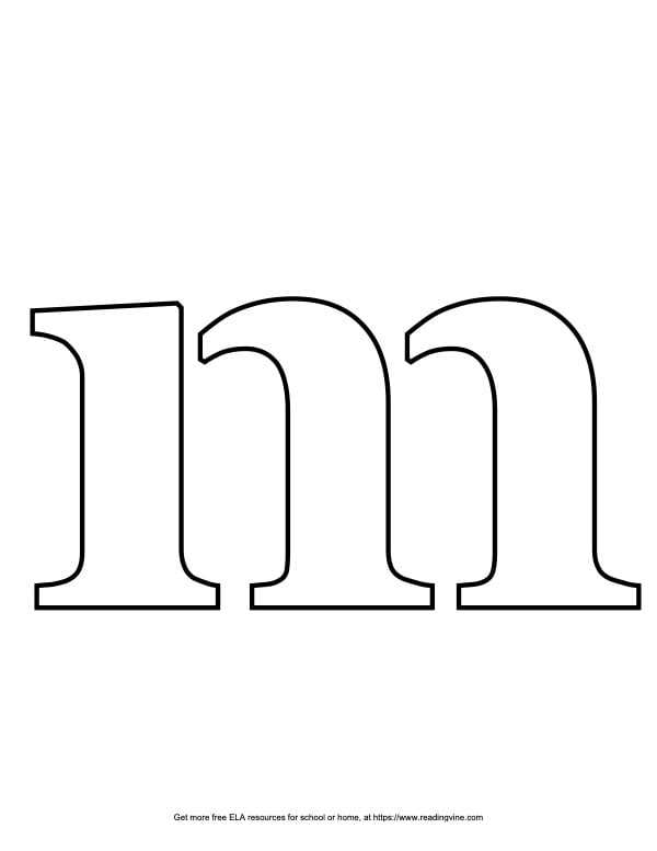 letter m template free printable letter m template free printable