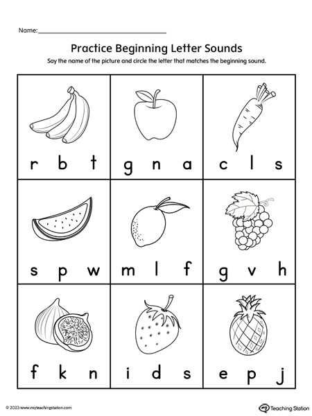letter sounds printable letter sounds printable