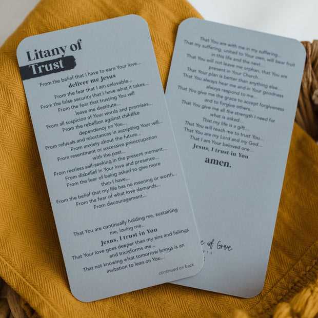 litany of trust printable litany of trust printable