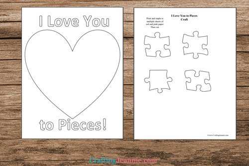 love you to pieces printable love you to pieces printable