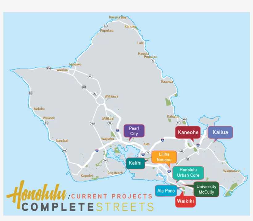 map of oahu printable map of oahu printable