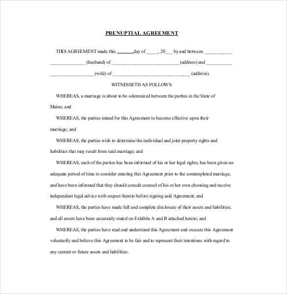 marriage free printable prenuptial agreement form marriage free printable prenuptial agreement form