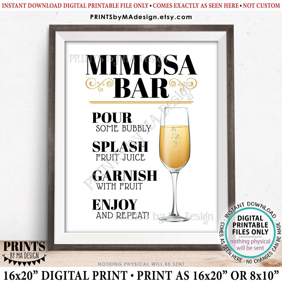 mimosa bar sign free printable mimosa bar sign free printable