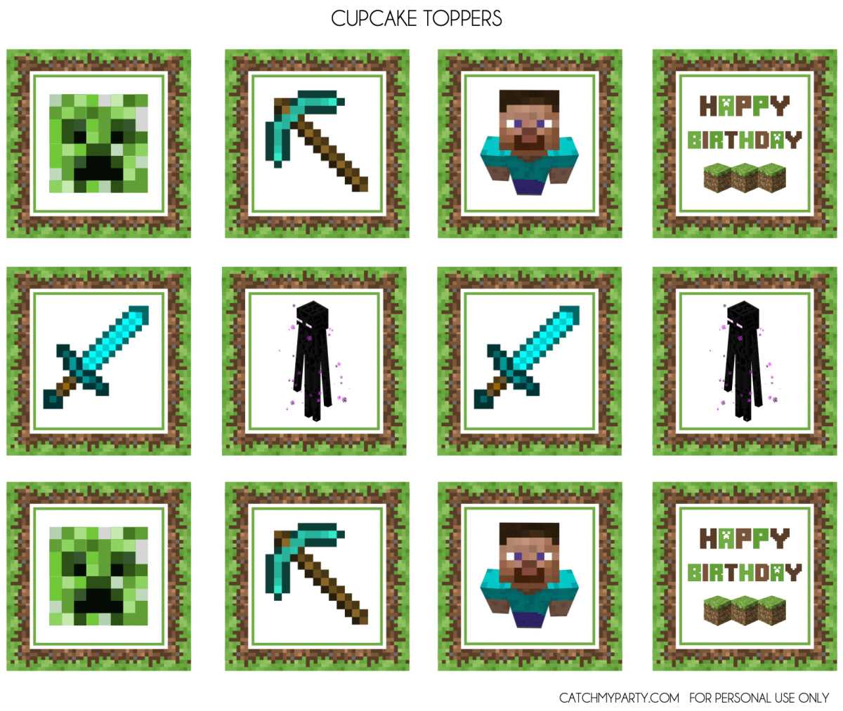 minecraft printable labels minecraft printable labels