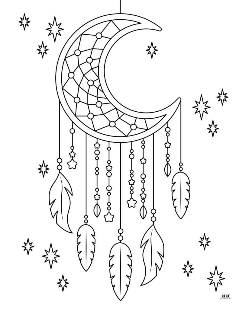 moon printable coloring pages