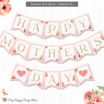 mothers day banner printable mothers day banner printable