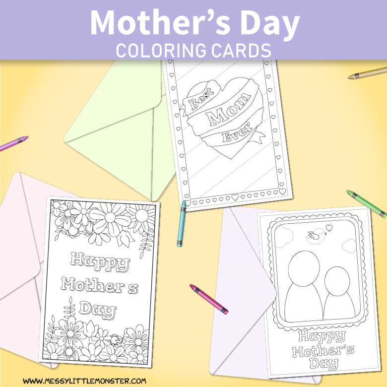 mothers day card printable coloring