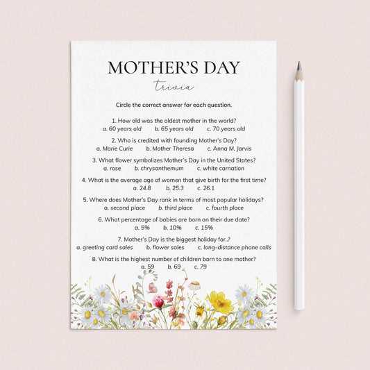 mothers day trivia questions and answers printable mothers day trivia questions and answers printable
