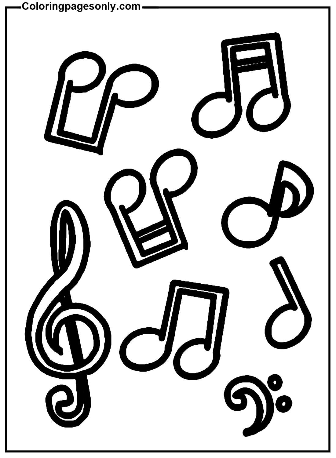 music note coloring pages free printable music note coloring pages free printable