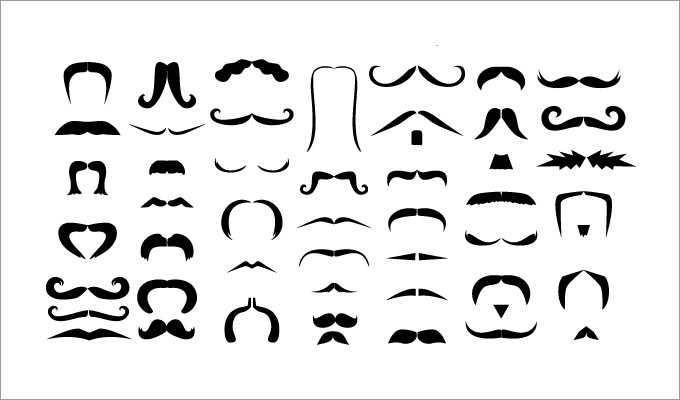 mustache template printable mustache template printable