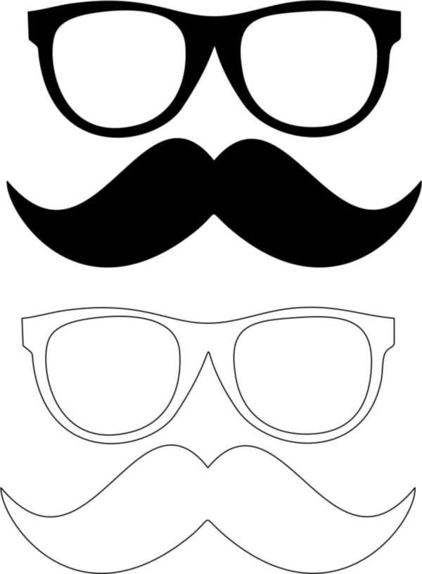 mustache template printable mustache template printable