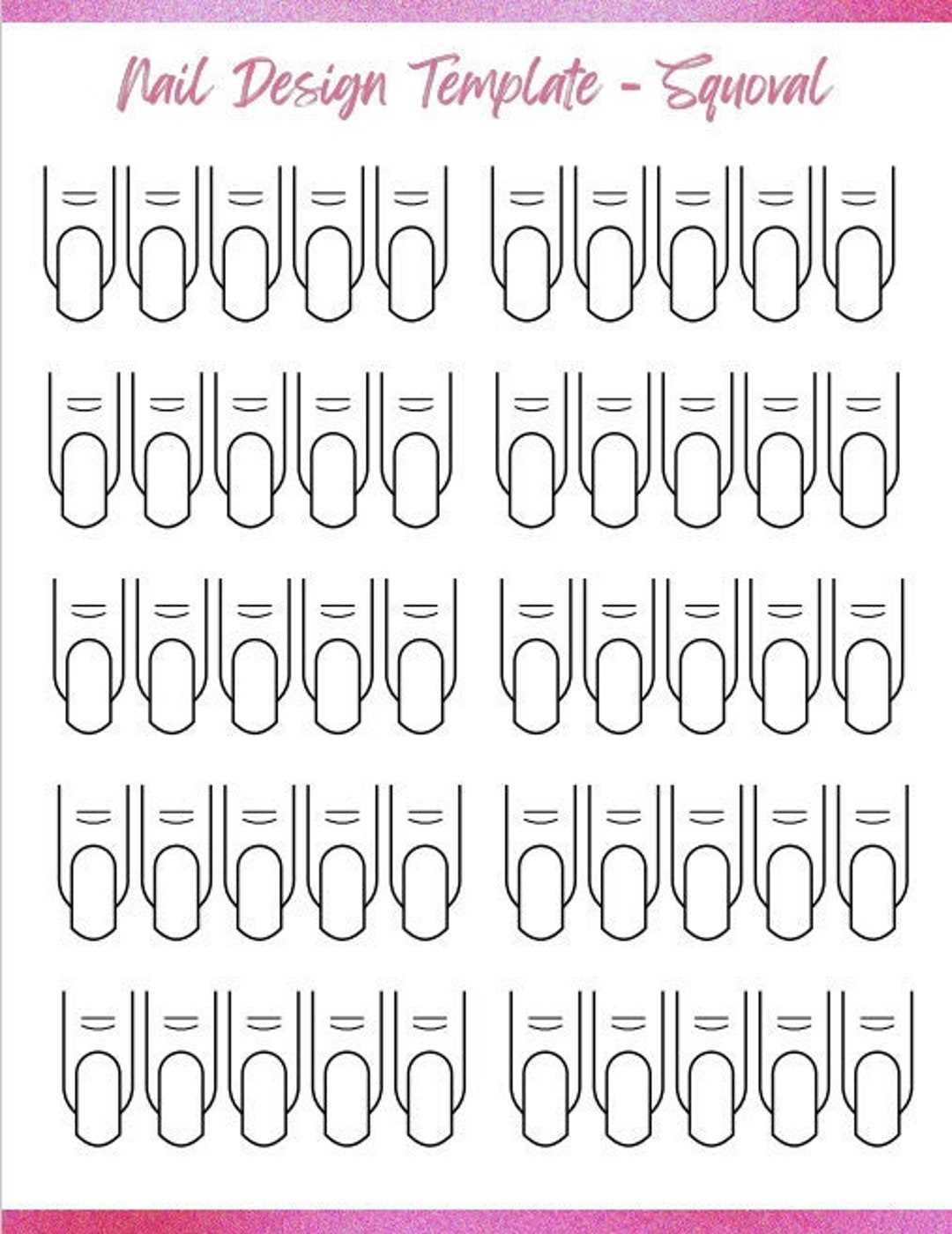 nail designs printable