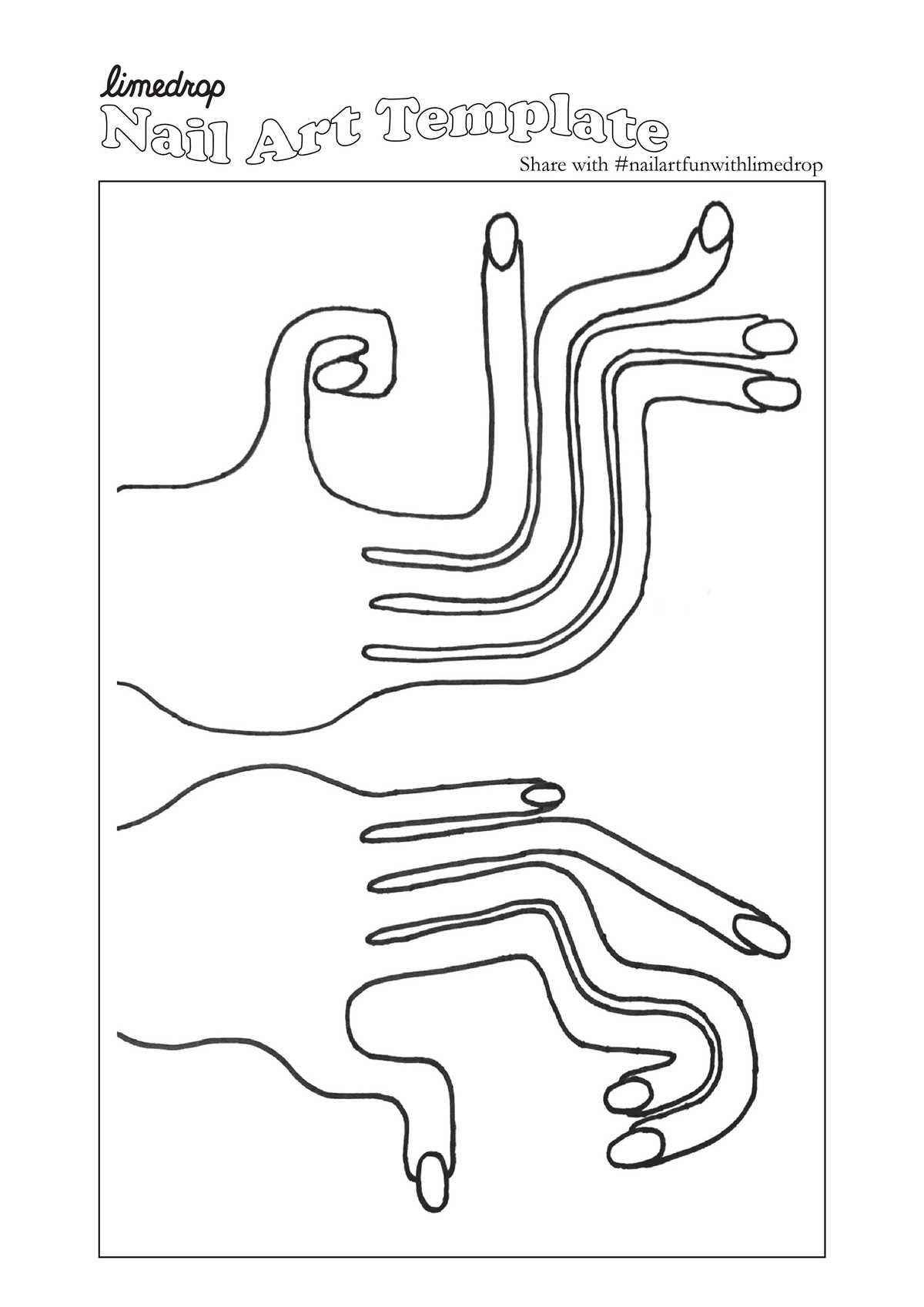 nail designs printable