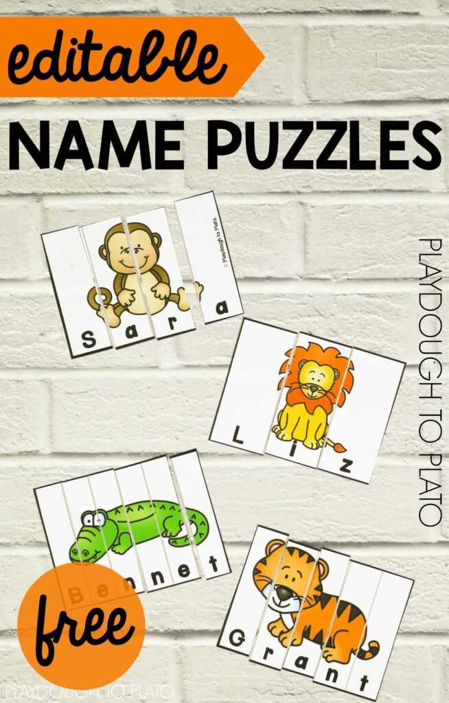 name puzzle printable