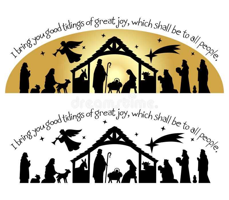 nativity silhouette printable free nativity silhouette printable free