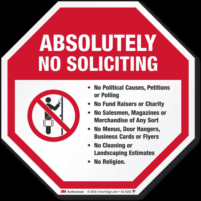 no soliciting signs printable