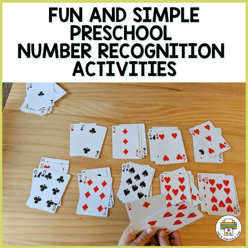 number recognition printables