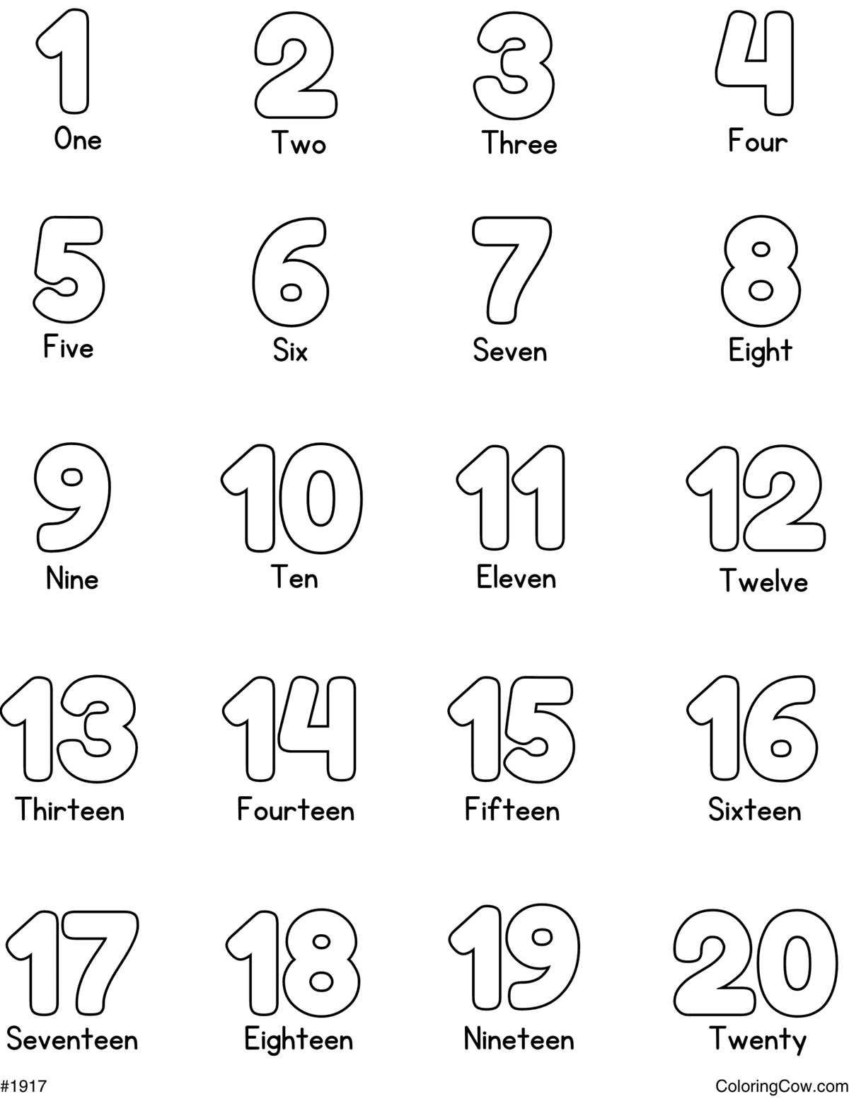numbers printable coloring pages numbers printable coloring pages