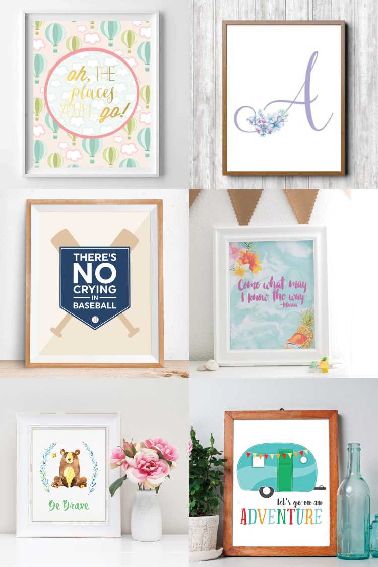 nursery wall art printable
