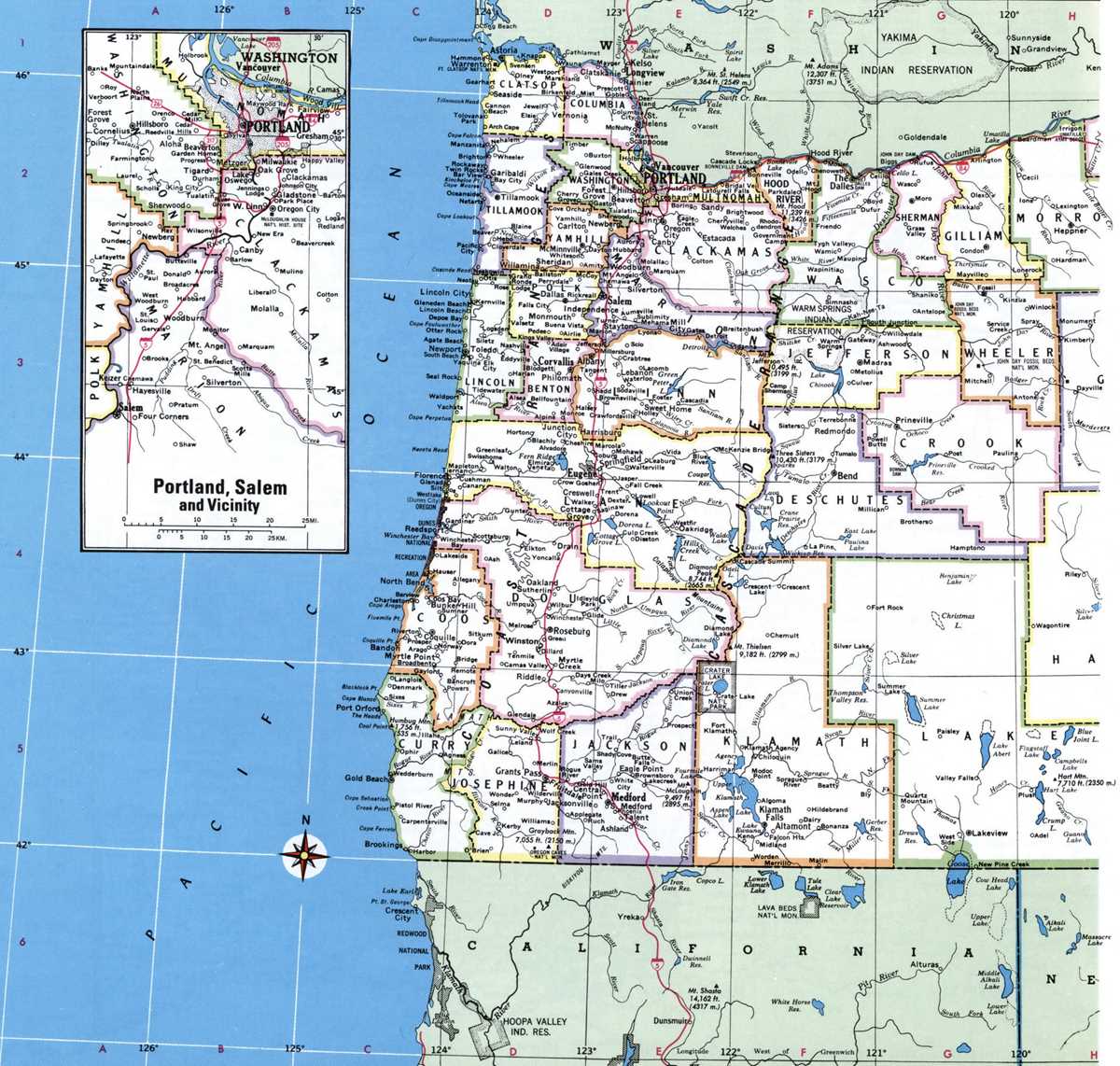 oregon map printable oregon map printable