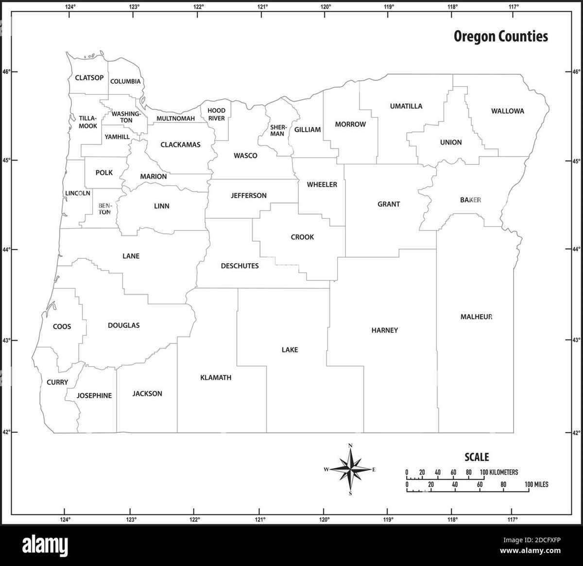 oregon map printable oregon map printable