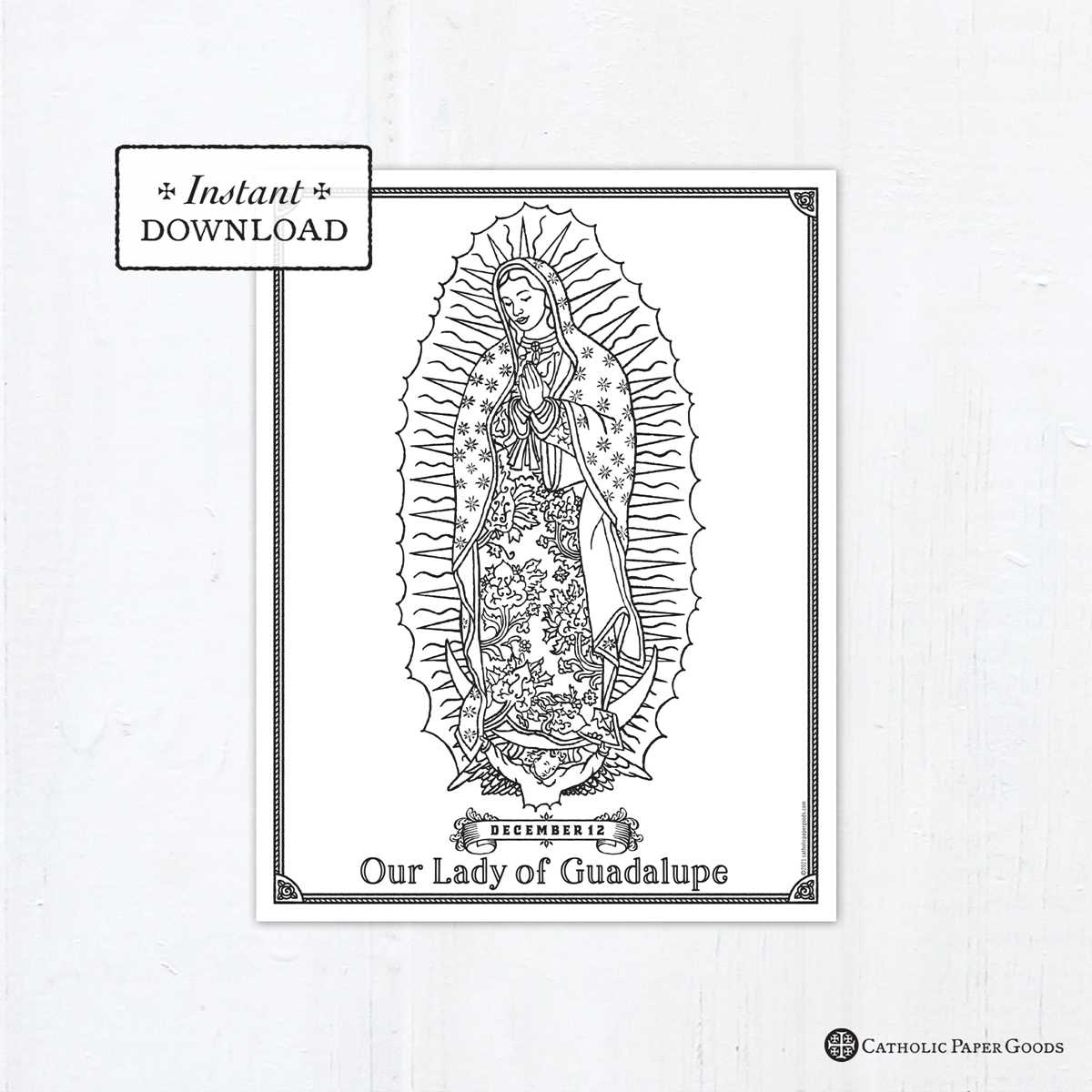 our lady of guadalupe printable our lady of guadalupe printable