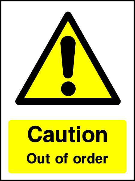out of order printable sign out of order printable sign