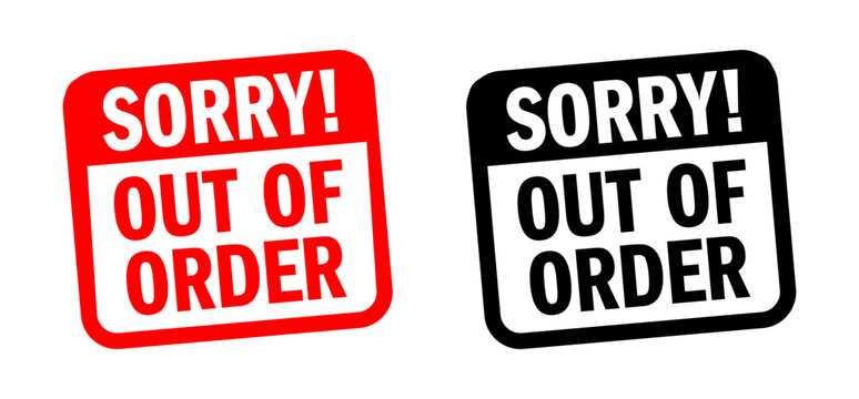 out of order printable sign out of order printable sign