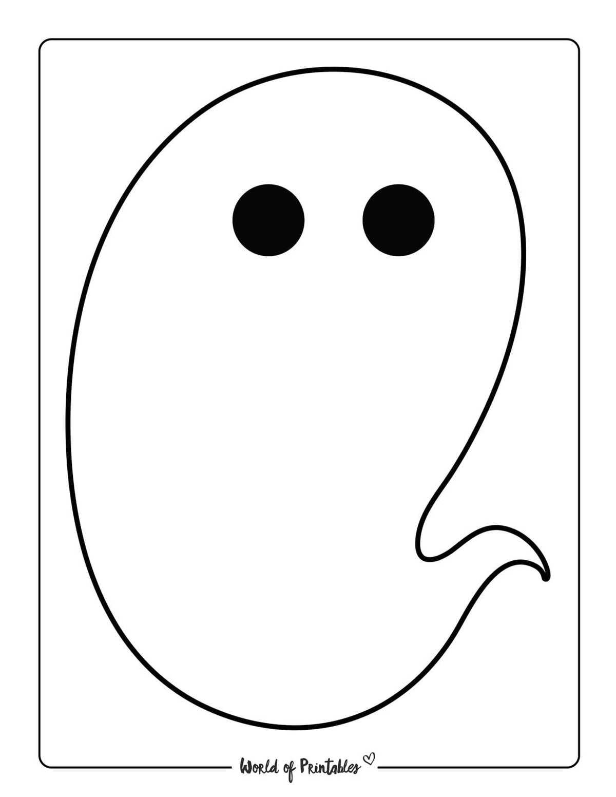 outline printable ghost template outline printable ghost template