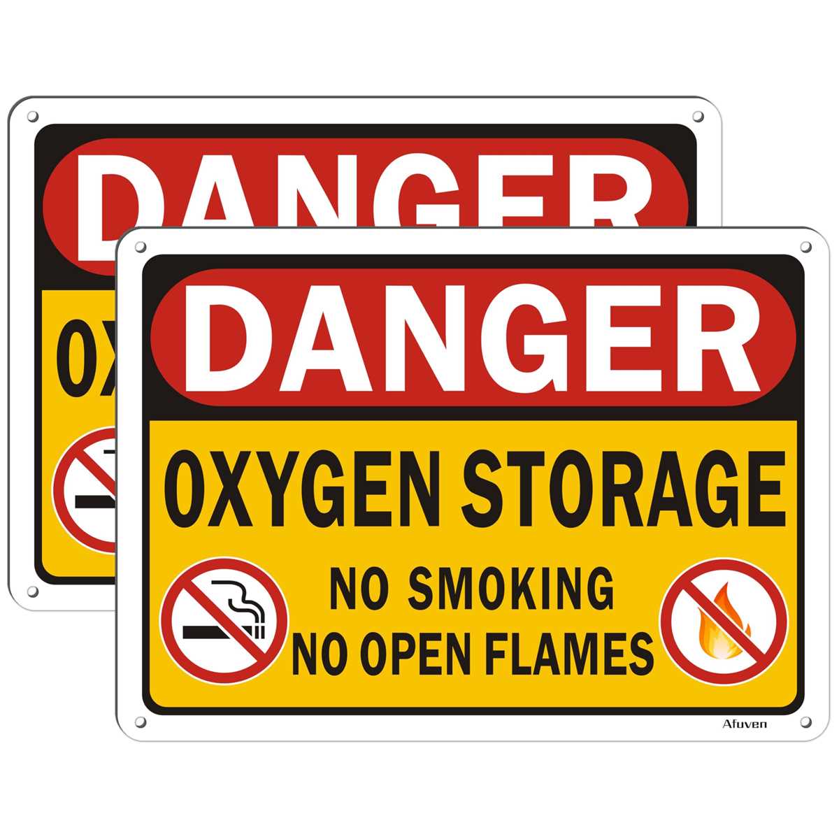 oxygen in use sign printable